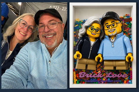 BlockVault™ Personalized UV Printed Brick Character Shadow Box