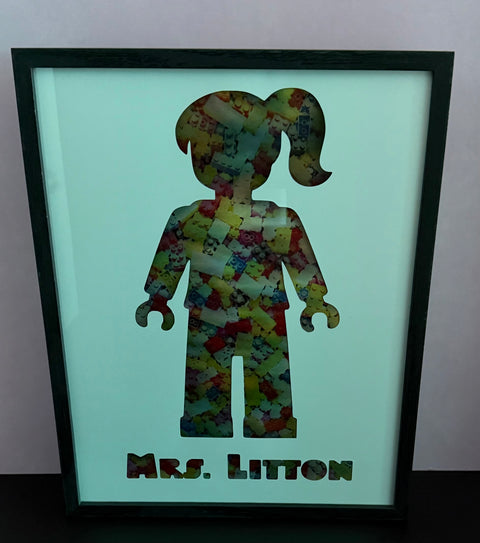 Personalized Brick Family Shadowbox
