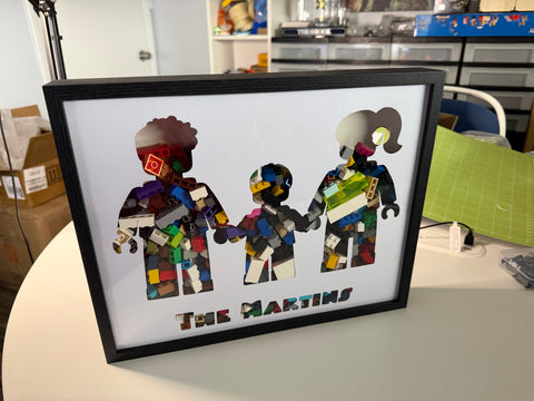 Personalized Brick Family Shadowbox