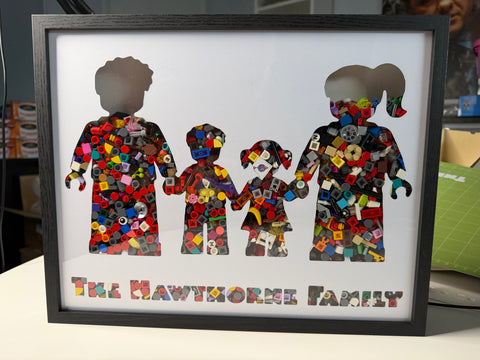 Personalized Brick Family Shadowbox