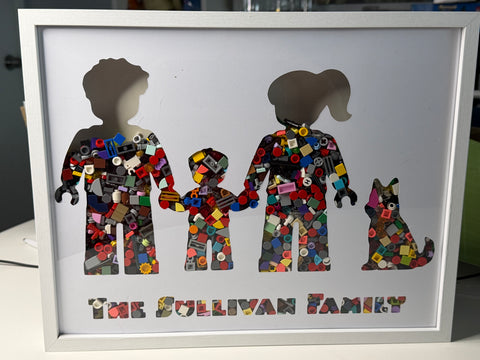Personalized Brick Family Shadowbox