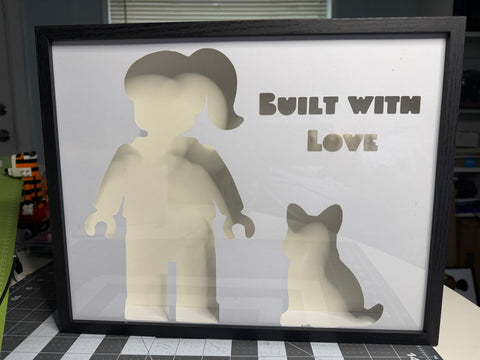 Personalized Brick Family Shadowbox