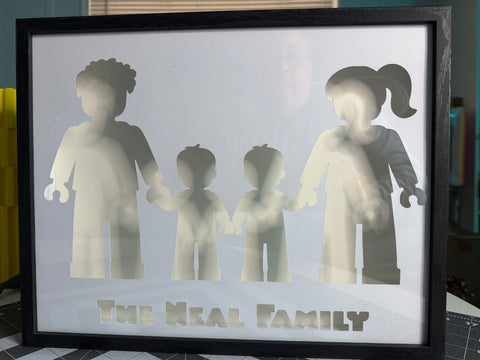 Personalized Brick Family Shadowbox