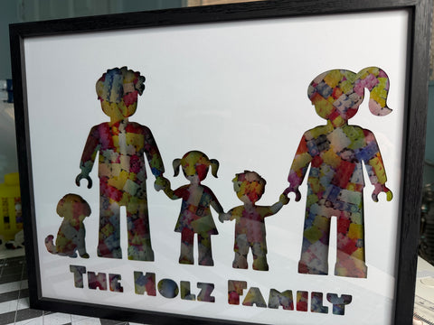 Personalized Brick Family Shadowbox