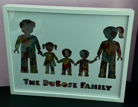 Personalized Brick Family Shadowbox