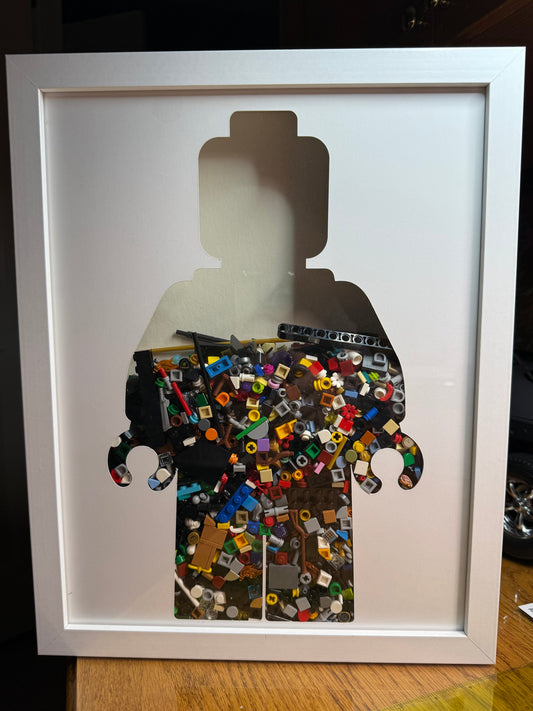 LegoMan Shadowbox  11 x 14